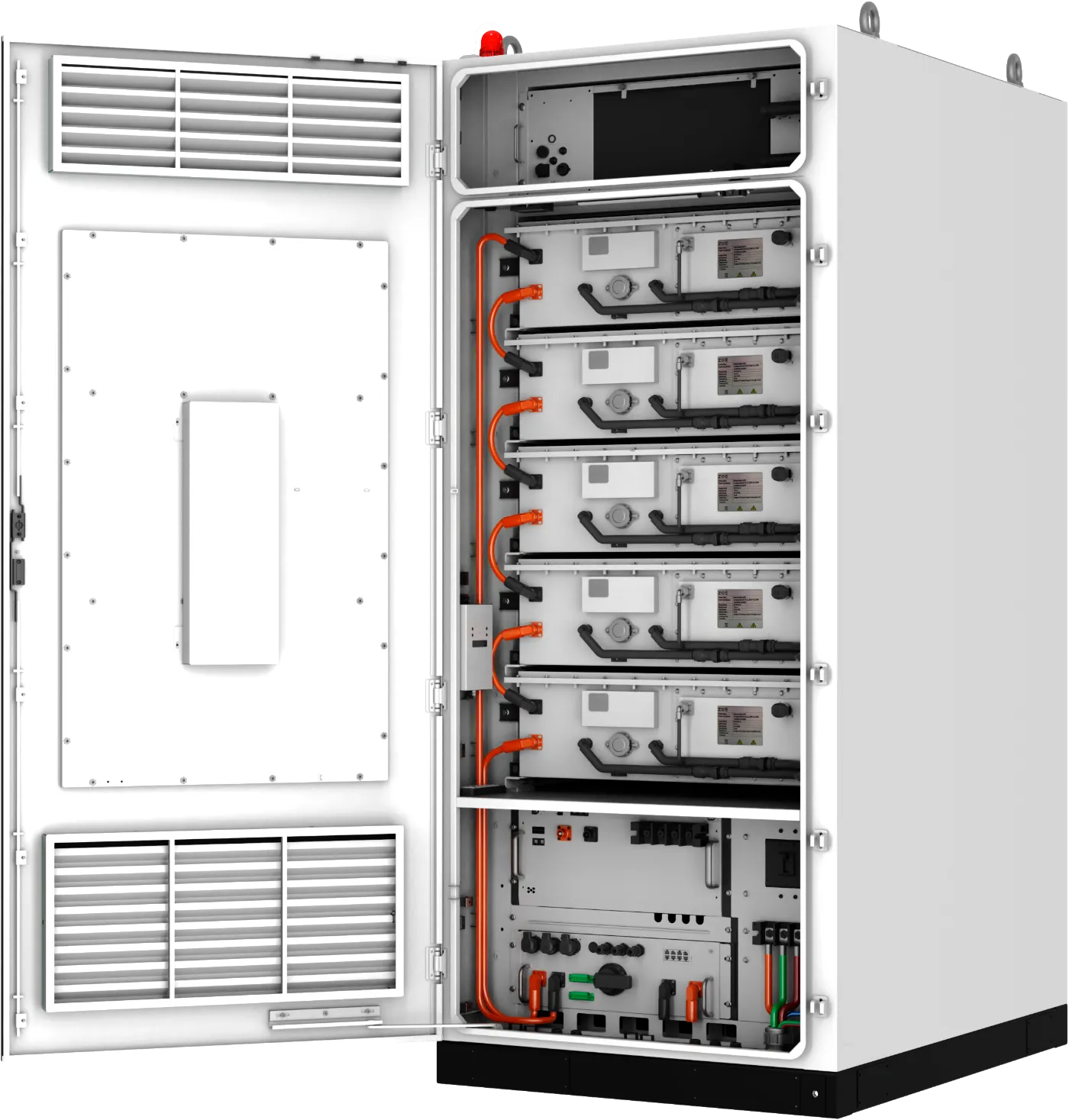 Gabinete BESS integrado: baterías, PCS, BMS y control