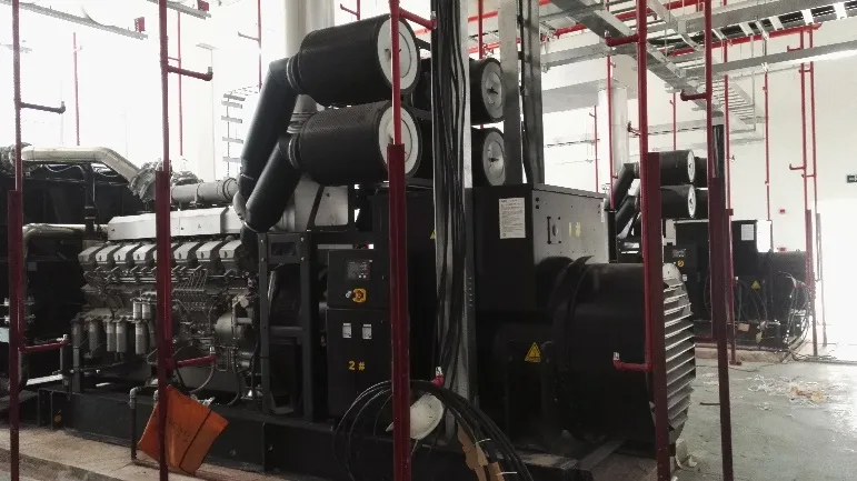 Motogeneradores de respaldo en una fábrica de semiconductores, Chongqing